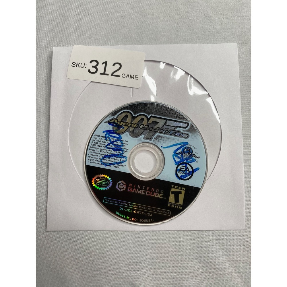 007 Agent Under Fire Nintendo GameCube Disc only